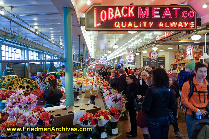 market,public,seattle,tourist,attraction,flying fish,marketplace,shopping,farmer's market,art ,